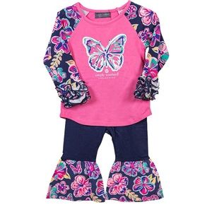 Simply Southern Girl’s Matching Set Pants and Top size 6 - 12 months